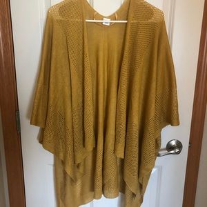Mustard Yellow kimono shawl
